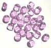 25 12mm Four-Sided Flat Round Alexandrite Glass Beads